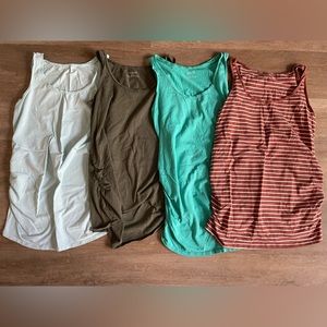 Four pack Motherhood Maternity fitted tanks